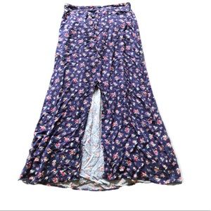 flowy flower pattern skirt